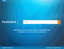 Tablet Screenshot of filesdock.com